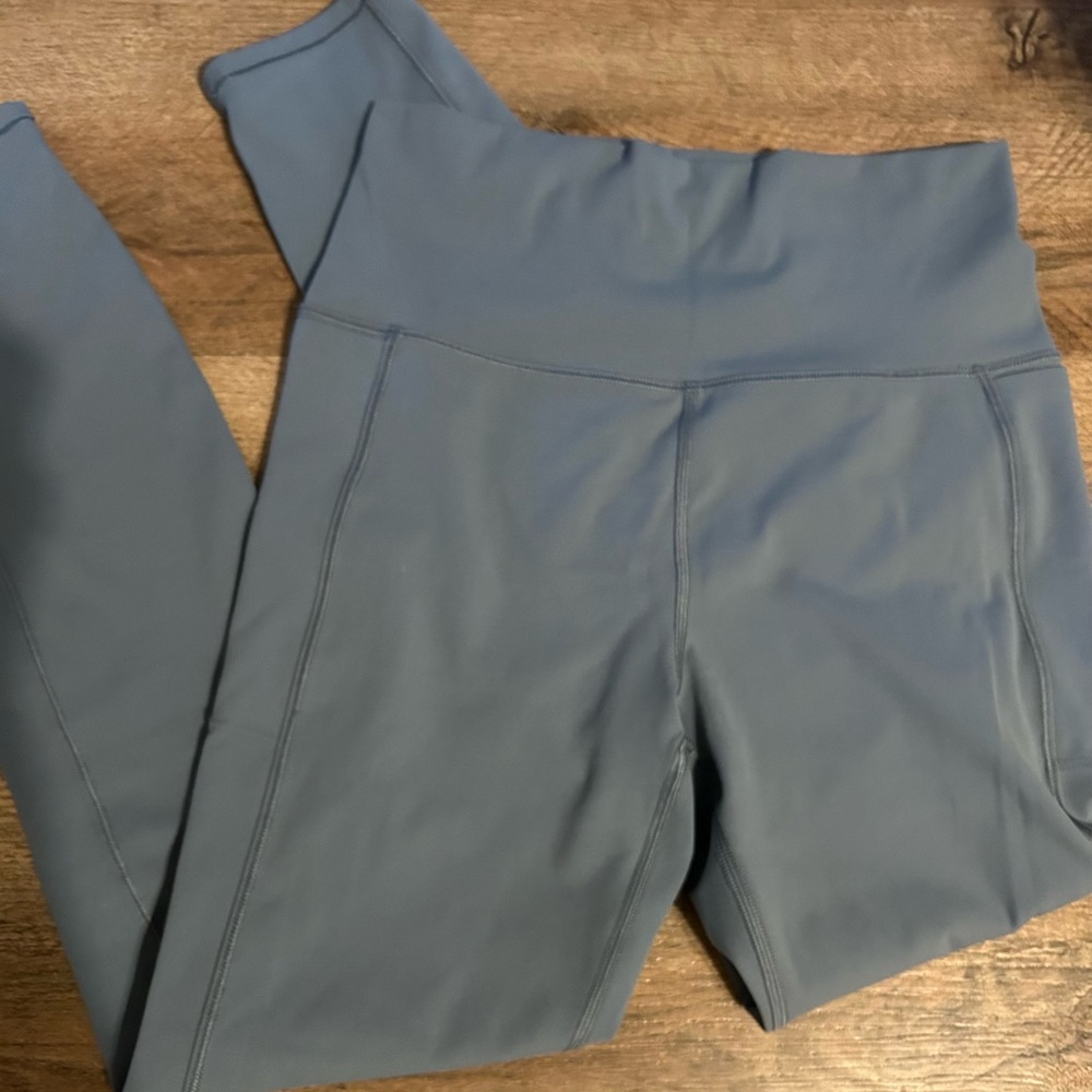 Vuori gray/hint of blue High-Waisted Leggings